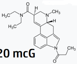 20 microgram 1-P-LSD blotters